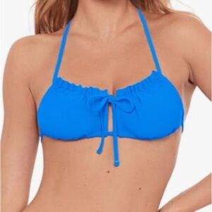 SPORTS ILLUSTRATED Swim Bikini Top Azure Blue Womens Small